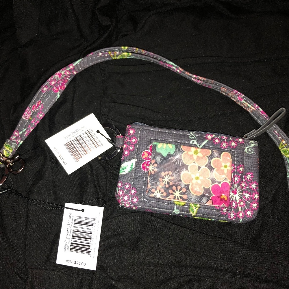 VERA BRADLEY ZIP ID CASE LANYARD DISNEY DANDELION NWT $45 MSRP
